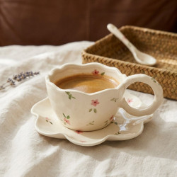 Porcelain Mug & Saucer